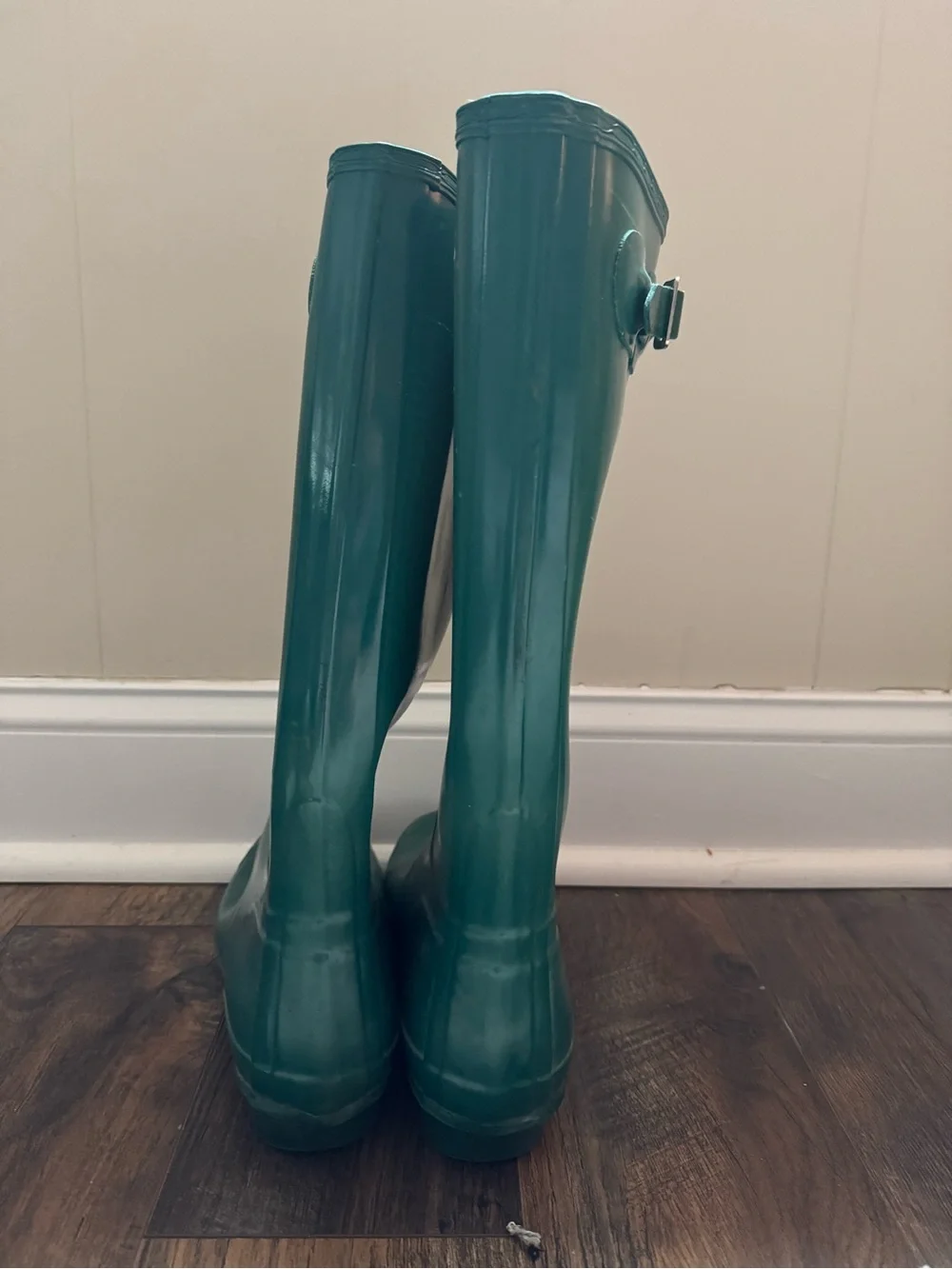 Hunter Dark Teal Tall Waterproof Rain Boots